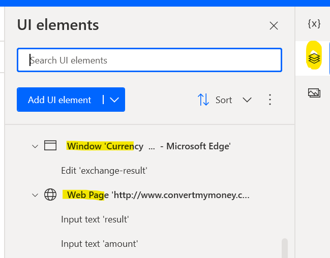 Both Window and Web UI elements